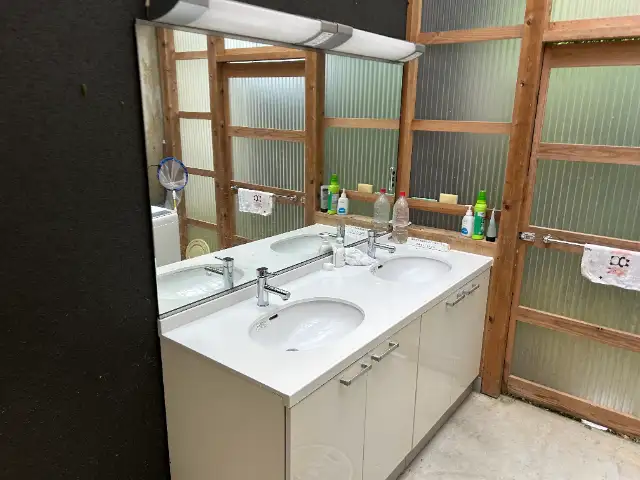 共有の洗面所です！