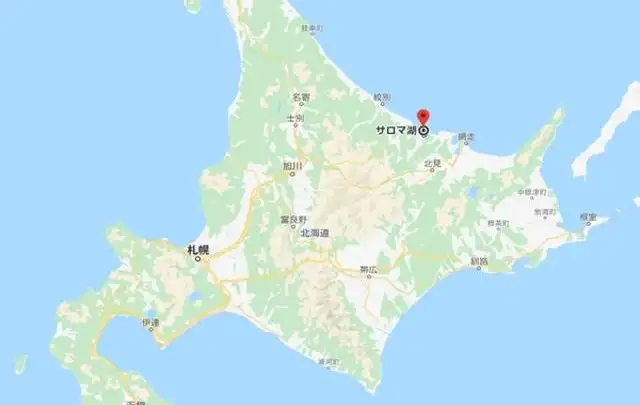 サロマ湖はここです！