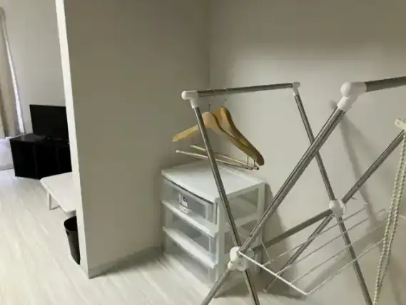 衣類を収納するスペースも!
